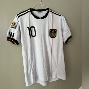 Deutscher Fussbal-bund Soccer Jersey Podolski 2010 S.Africa World Cup small